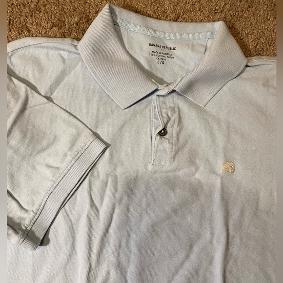 Banana Republic Other - Banana Republic Adult Mens Size Large Polo Blue Golf Work Outdoor Summer Shirt